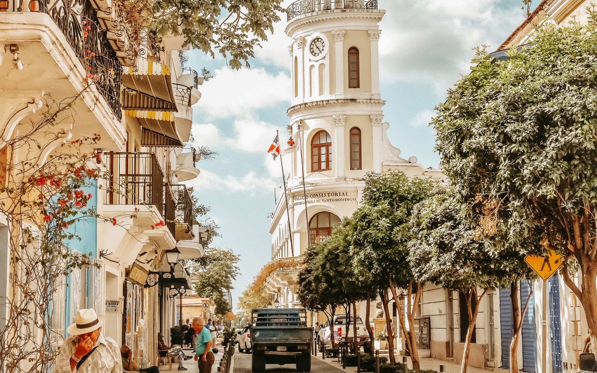 Street in the Zona Colonial, Santo Domingo, the capital