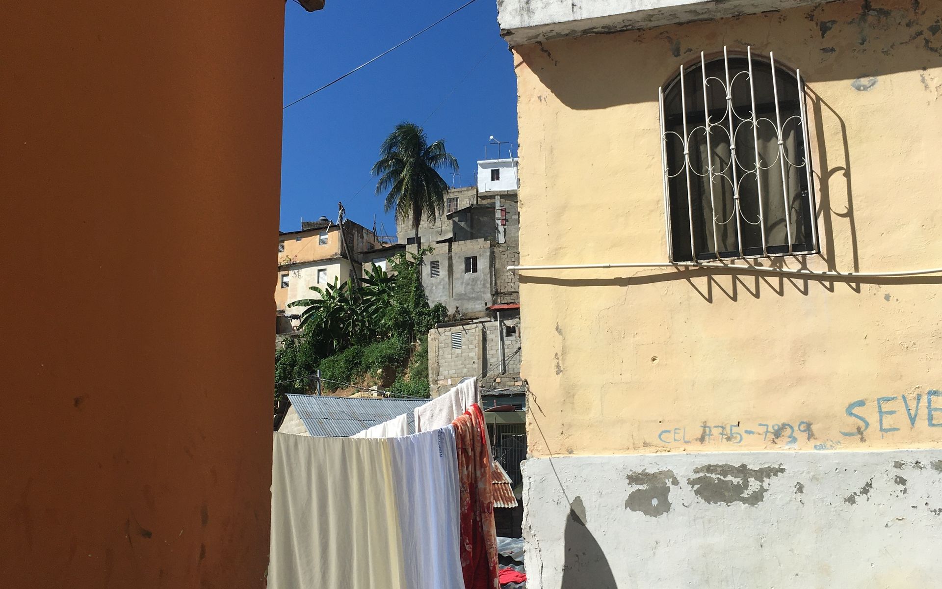 A residential street in Santo Domingo