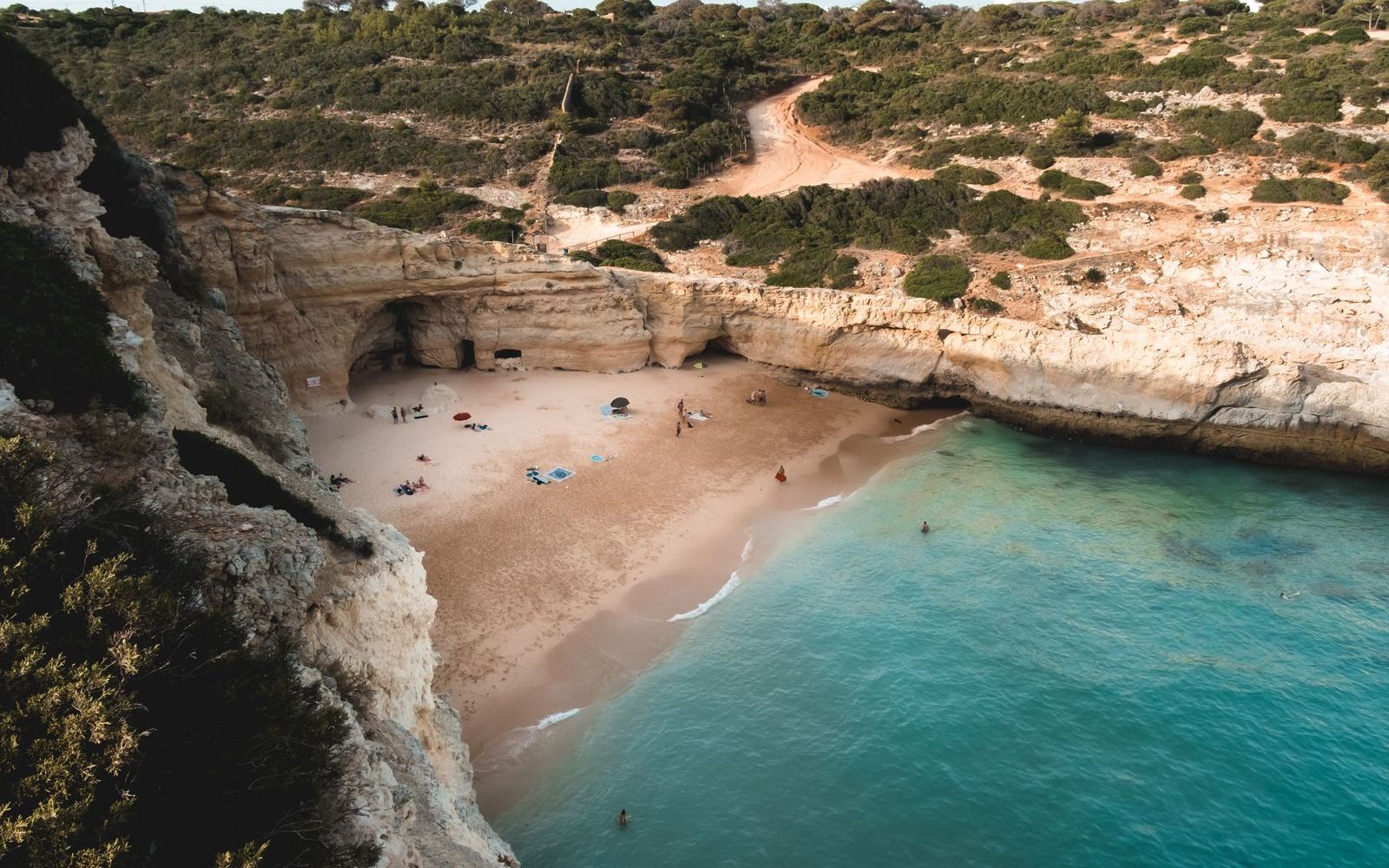 A cliff-backed cove on the Algarve coast in Faro District